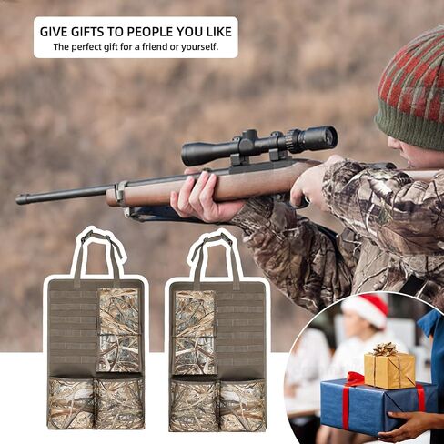 2 Pack Seat Back Gun Rack for Truck,Gun Sling Bag,Molle Panel Truck Organizer,Camo Front Seat Gun Organizer Holder for Hunting Rifles/Shotguns in Saudi Arabia