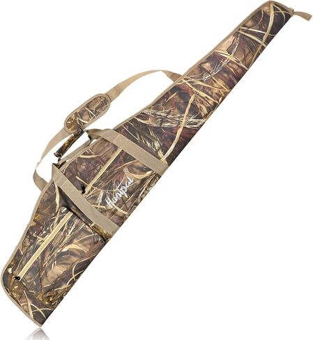 HUNTPAL 52" Scoped Rifle Soft Case for Gun Storage and Transport, Water-Resistant Tactical Gun Bag with Zipper Closure, Adjustable Shoulder Strap, Carry Handle and 2 External Accessory Pockets in Saudi Arabia