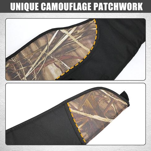 حقيبة بندقية ناعمة بمقاس 52 بوصة من HUNTPAL لتخزين الأسلحة ونقلها، حقيبة بندقية تكتيكية مقاومة للماء مع إغلاق بسحاب، حزام كتف قابل للتعديل، مقبض حمل وجيبين خارجيين للإكسسوارات in Kuwait