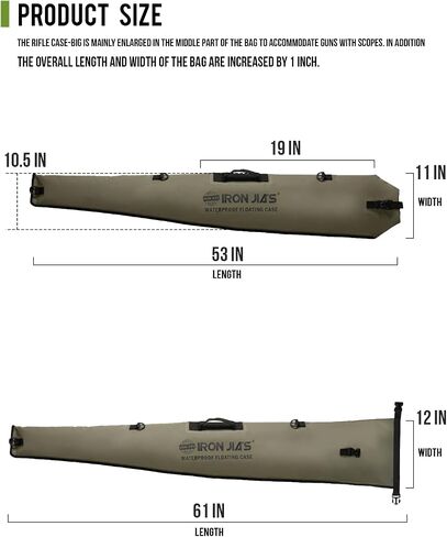 IRON JIA'S Waterproof Long Rifle Case 51" x 11" Floating Dry Bag in Kuwait