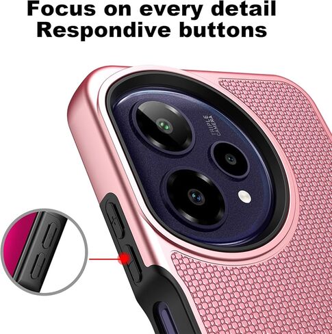 حافظة Ailiber for Cricket Icon Pro 2026، واقي شاشة AT&T Motivate Pro 2 5G، حماية هجينة بطبقة مزدوجة، ظهر صلب غير قابل للانزلاق وممتص للصدمات من السيليكون الناعم، غطاء هاتف خلوي نحيف مقاوم للصدمات - أسود in Kuwait