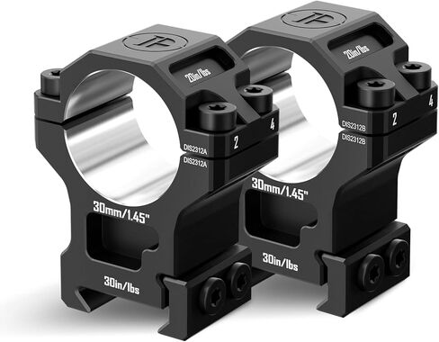 7075 Series Aluminum 30mm 34mm 1 inch Scope Rings, High Precision Pre-lapped Picatinny Scope Rings, Medium/High/Low Profile Scope Mount for Picatinny Rail in Kuwait