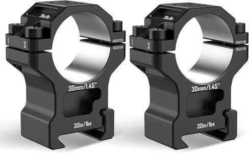 7075 Series Aluminum 30mm 34mm 1 inch Scope Rings, High Precision Pre-lapped Picatinny Scope Rings, Medium/High/Low Profile Scope Mount for Picatinny Rail in Kuwait
