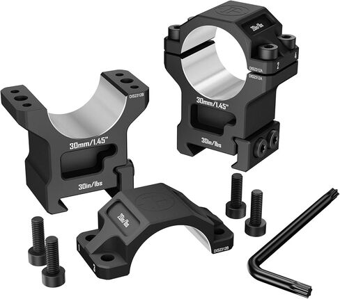 7075 Series Aluminum 30mm 34mm 1 inch Scope Rings, High Precision Pre-lapped Picatinny Scope Rings, Medium/High/Low Profile Scope Mount for Picatinny Rail in Kuwait