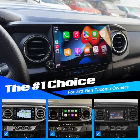 Dasaita Head Unit for Toyota Tacoma 2016-2023 Upgrade to 8GB RAM+256GB ROM | 11.6'' Android 13 Car Stereo with Wireless CarPlay Android Auto, Plug and Play Off-Road GPS Navigation, OEM Style Radio, Gray in Saudi Arabia