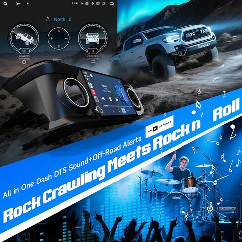 Dasaita Head Unit for Toyota Tacoma 2016-2023 Upgrade to 8GB RAM+256GB ROM | 11.6'' Android 13 Car Stereo with Wireless CarPlay Android Auto, Plug and Play Off-Road GPS Navigation, OEM Style Radio, Gray in Saudi Arabia