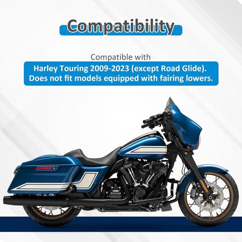 Wsays Front Crash Bar Highway Engine Guard بقطر 1 1/4 بوصة متوافق مع Harley Touring Street Electra Glide Road King 2009-2023 (بدون هدية سفلية)، كروم in Saudi Arabia