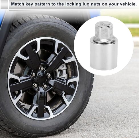 Wheel Lock Lugnut for Jeep Compass #804 Anti-Theft Screw Nut Removal Key Socket 1pc in Kuwait