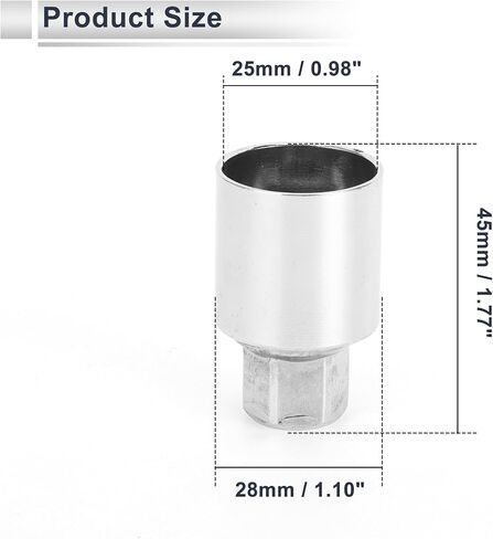 Wheel Lock Lugnut for Jeep Compass #804 Anti-Theft Screw Nut Removal Key Socket 1pc in Kuwait