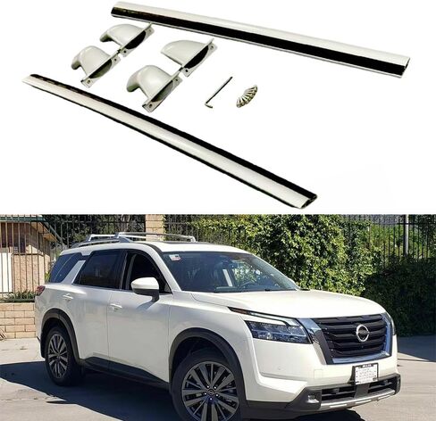 2PCS Silver Roof Bars Cross Bar Fits for 2022 2023 Nissan Pathfinder Roof Carrier Rails Cargo Bars in Saudi Arabia
