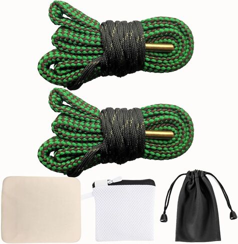 Gun Snake Cleaner, Barrel Rope for Handguns and Rifles .22 .223 & 5.56mm/.22.357.38.380, 9mm/.30 308 30-06 303 7.62mm,Gun Cleaning Kits with Gun Cleaning Cloth,Gun Cleaning Supplies in Saudi Arabia