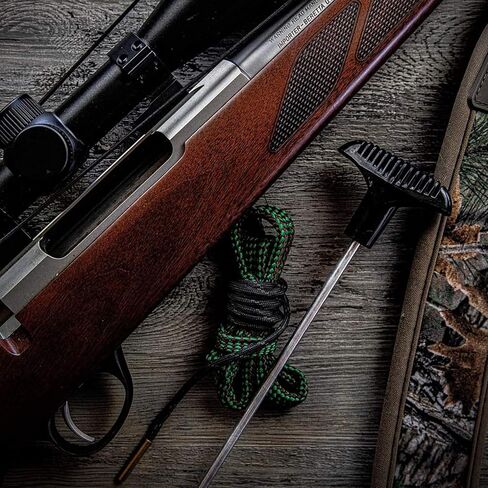 Gun Snake Cleaner, Barrel Rope for Handguns and Rifles .22 .223 & 5.56mm/.22.357.38.380, 9mm/.30 308 30-06 303 7.62mm,Gun Cleaning Kits with Gun Cleaning Cloth,Gun Cleaning Supplies in Saudi Arabia