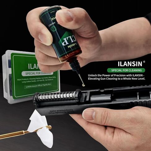 1700PCS gun cleaning supplies—1500PCS Gun Cleaning Patches +200PCS Gun Cleaning swabs,2"x2"Lint Free Gun Cleaning Rags,6"Long Cotton swabs for 9mm and All Caliber of Firearms.Gun Cleaning Kit in Kuwait