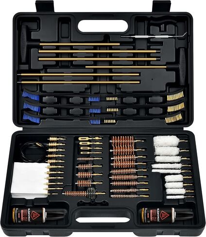 GLORYFIRE Elite Gun Cleaning Kit Universal Gun Cleaner for Shotgun, Pistol,with Lightweight Carrying Case, Reinforced and Lengthened Rods and Steel Wire, High-end Double Head Brushes in Saudi Arabia