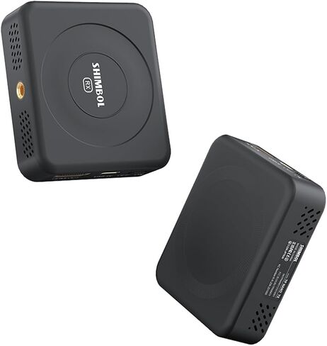 جهاز إرسال واستقبال فيديو لاسلكي مع نظام HDMI للهواتف والكاميرات، يعمل بالبطارية، نطاق 492 قدم، زمن الوصول 60 مللي ثانية، أسود in Kuwait