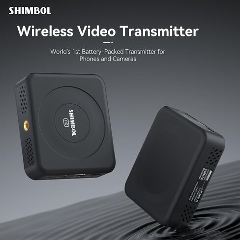 جهاز إرسال واستقبال فيديو لاسلكي مع نظام HDMI للهواتف والكاميرات، يعمل بالبطارية، نطاق 492 قدم، زمن الوصول 60 مللي ثانية، أسود in Kuwait