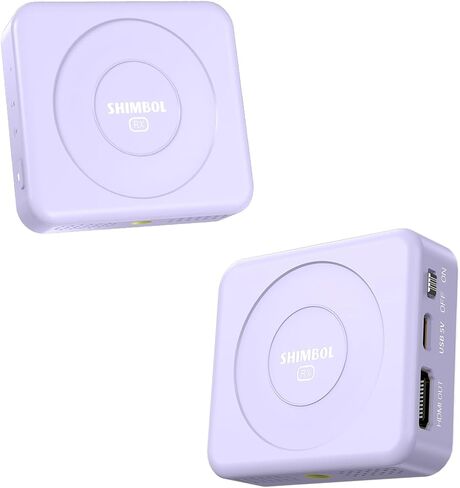 Wireless Video Transmitter and Receiver with HDMI System for Phones and Cameras, Battery-Powered, 492ft Range, 60ms Latency, Black in Saudi Arabia