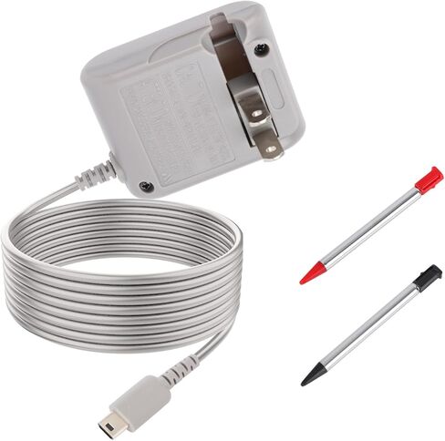 شاحن لـ DS Lite مع كابل USB و2 قلم، طقم محول شحن تيار متردد، استبدال سلك الطاقة لأنظمة DS Lite غير المتوافقة مع DSI Switched 3DS 2DS Dock in Kuwait