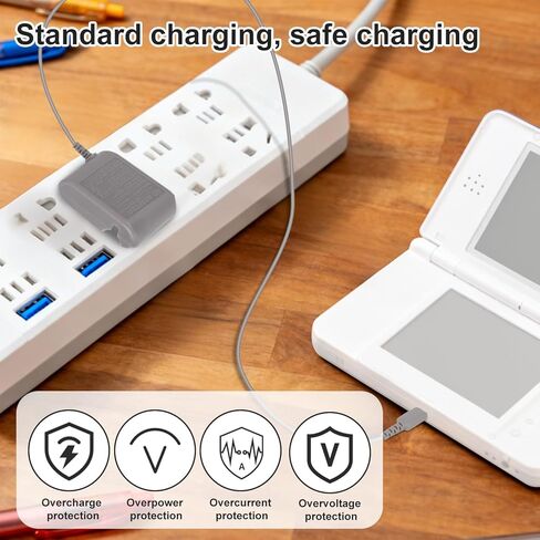 شاحن لـ DS Lite مع كابل USB و2 قلم، طقم محول شحن تيار متردد، استبدال سلك الطاقة لأنظمة DS Lite غير المتوافقة مع DSI Switched 3DS 2DS Dock in Kuwait