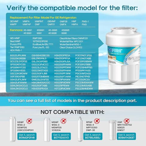 ICEPURE MWF NSF401&473&53 Replacement for GE MWF, MWFP, MWFA, MWFAP, MWFINT, GWF, GWFA, HWF, HWFA, HDX FMG-1, Smartwater, WFC1201, GSE25GSHECSS, 3PACK in Saudi Arabia