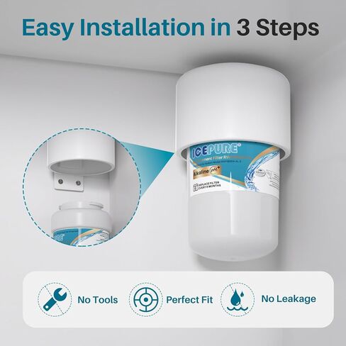 ICEPURE MWF NSF401&473&53 Replacement for GE MWF, MWFP, MWFA, MWFAP, MWFINT, GWF, GWFA, HWF, HWFA, HDX FMG-1, Smartwater, WFC1201, GSE25GSHECSS, 3PACK in Saudi Arabia