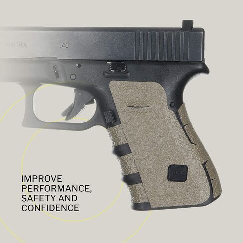 مقابض Talon - مقبض لاصق لـ Glock 19، 19 MOS، 23، 25، 32، 38، 44، 49 - صنع في الولايات المتحدة الأمريكية - سهل التركيب، رفيع للغاية، جر فائق، يعمل في جميع الظروف in Kuwait