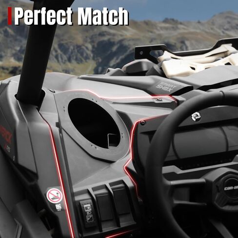 A & UTV PRO Front Dash Speaker Pods, 6.5 inch Speaker Enclosure Panels for 2017-2023 Can Am Maverick X3 / X3 Max Stereo System in Kuwait