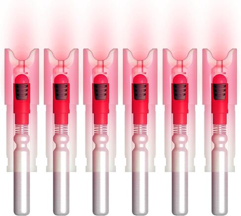 Lighted Nocks for Crossbow with .300 Inside Diameter with ON/Off Switch Arrow nocks for Archery Hunting 6 Pack in Kuwait
