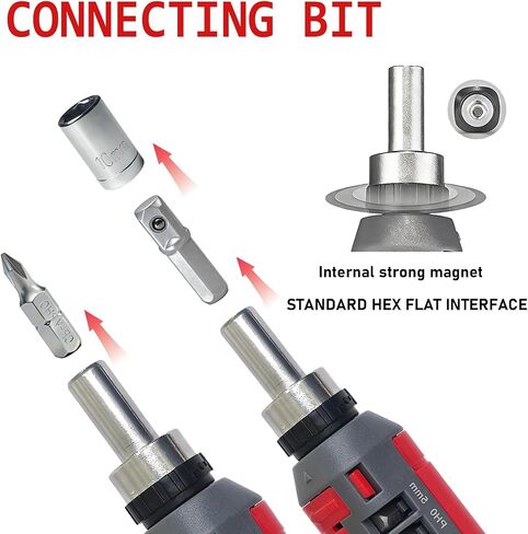 Magnetic Ratcheting Screwdriver Set, 36-Tooth Ratcheting Screwdriver Set with Multipurpose Handle Holding Up To 47 Bits with Phillips Slotted Hex Torx Bits, for Small Spaces for Small Spaces in Saudi Arabia