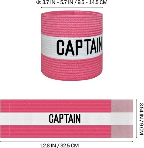 حزام يد كابتن رياضي للجنسين، حزام يد كابتن قابل للتعديل لتدريب كرة القدم للبالغين والشباب، حزام ذراع كابتن مطاطي، إكسسوارات رياضية لكرة القدم in Kuwait