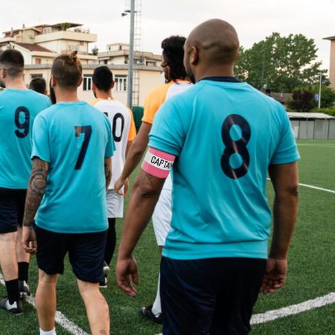 حزام يد كابتن رياضي للجنسين، حزام يد كابتن قابل للتعديل لتدريب كرة القدم للبالغين والشباب، حزام ذراع كابتن مطاطي، إكسسوارات رياضية لكرة القدم in Kuwait