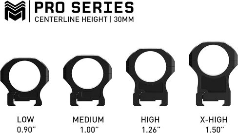 Monstrum Pro Series 7075 Aluminum Scope Rings in Kuwait