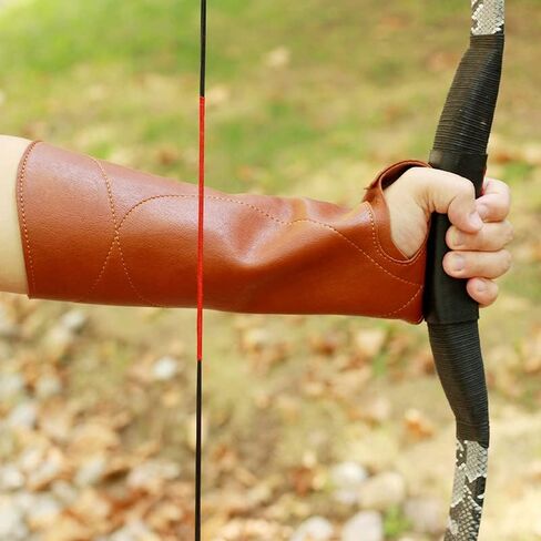 بو الجلود الرماية واقي للذراع حامي اليد هدفين Longbow الصيد الرماية in Kuwait