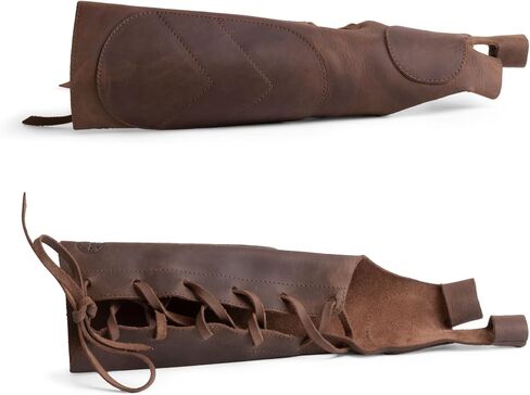 Leather Archery Arm Guard for Men, Women & Youth, Protective Bracer, Full Grain Leather Forearm Protection, Wrist Arm Bracer for Archers, Durable Bow Archery Sleeve Arm Guards in Saudi Arabia