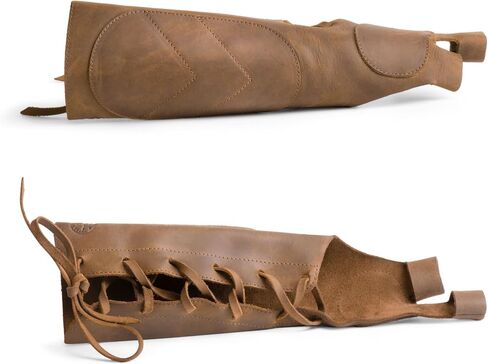 Leather Archery Arm Guard for Men, Women & Youth, Protective Bracer, Full Grain Leather Forearm Protection, Wrist Arm Bracer for Archers, Durable Bow Archery Sleeve Arm Guards in Saudi Arabia