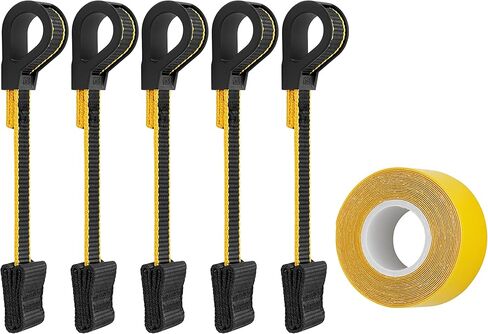 PETZL، ملحق Toolink S وشريط الأدوات، مرفقات للأدوات التي يصل وزنها إلى 2,3 كجم (عبوة مكونة من 5 أشرطة TOOLINK S وشريط أدوات لاصق) in Saudi Arabia