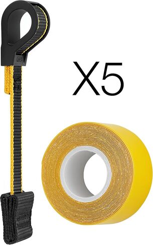 PETZL، ملحق Toolink S وشريط الأدوات، مرفقات للأدوات التي يصل وزنها إلى 2,3 كجم (عبوة مكونة من 5 أشرطة TOOLINK S وشريط أدوات لاصق) in Saudi Arabia