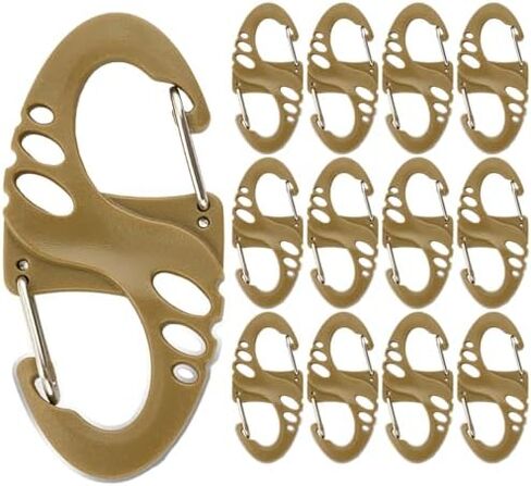 12 Pack 2" Carabiner Clip,Dual Opening Spring Clips for Backpacks Outdoor Sports in Saudi Arabia