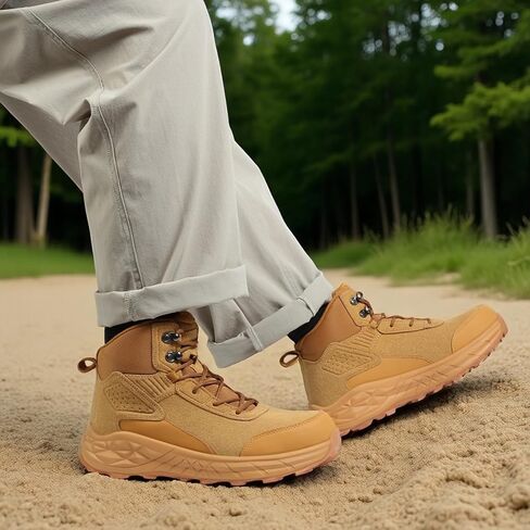 Blapek Steel Toe Work Boots for Men Non Slip Puncture Proof Safety Work Shoes for Men with Indestructible Construction Comfortable Perfect for Outdoor Work, Hiking, Construction in Saudi Arabia