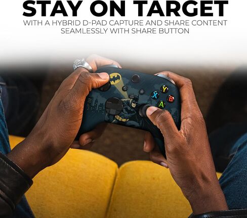 DreamController Battman Gottham Guarrdian Custom X-box Controller Wireless compatible with X-box One/Series X/S Customized in USA with Permanent HYDRO-DIP Printing (NOT JUST A SKIN) in Kuwait