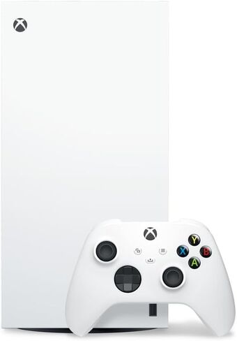 Microsoft EP2-00692 Xbox Series X 1TB All-Digital Console (Disc-Free Gaming) - Robot White with Dual Controller (Robot White & Carbon Black) Bundle with 3 YR CPS Enhanced Protection Pack in Saudi Arabia