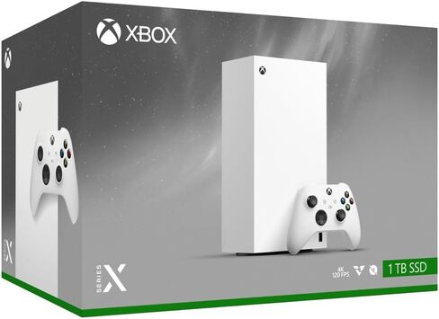 Microsoft EP2-00692 Xbox Series X 1TB All-Digital Console (Disc-Free Gaming) - Robot White with Dual Controller (Robot White & Carbon Black) Bundle with 3 YR CPS Enhanced Protection Pack in Saudi Arabia