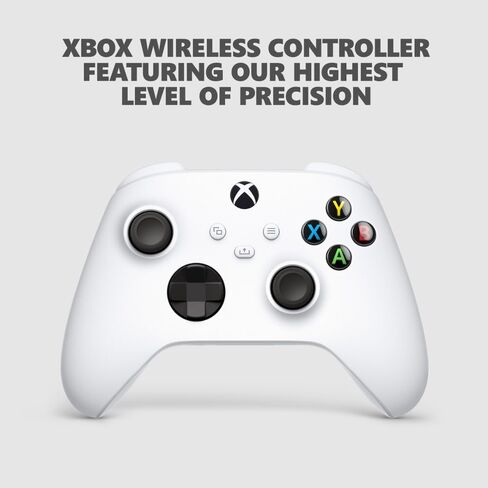 Microsoft EP2-00692 Xbox Series X 1TB All-Digital Console (Disc-Free Gaming) - Robot White with Dual Controller (Robot White & Carbon Black) Bundle with 3 YR CPS Enhanced Protection Pack in Saudi Arabia