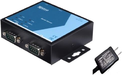 GW312 Device Server - 2-Port RS 232/422/485 Serial to Ethernet Device Server, Rugged Metal Case. Easy Configuration. Virtual Com Software Included. (ATOP) in Saudi Arabia