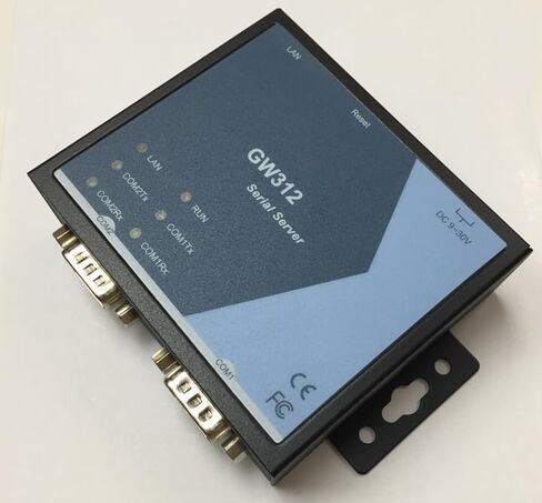 GW312 Device Server - 2-Port RS 232/422/485 Serial to Ethernet Device Server, Rugged Metal Case. Easy Configuration. Virtual Com Software Included. (ATOP) in Saudi Arabia