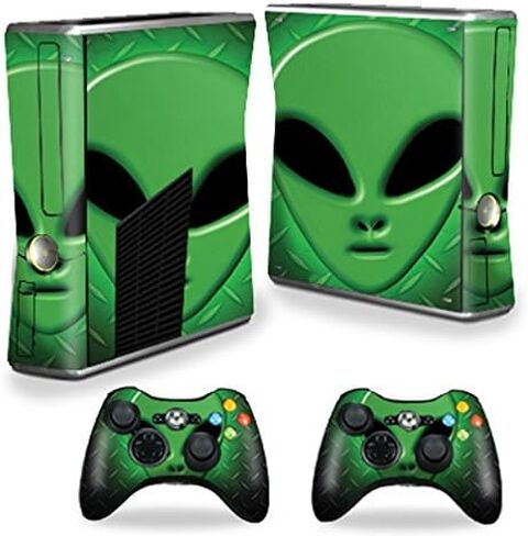 غلاف MightySkins متوافق مع وحدة تحكم X-Box 360 Xbox 360 S - Alien Invasion | غطاء ملتف واقٍ ومتين وفريد ​​من نوعه من الفينيل | سهل التطبيق والإزالة وتغيير الأنماط | صنع في الولايات المتحدة الأمريكية in Saudi Arabia