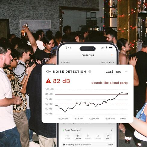 Noise Monitoring Device for Airbnb | Noise & Occupancy Sensor | Indoor Noise, Motion & Temperature Monitor | Privacy-Safe for Rentals, Offices & Homes in Saudi Arabia