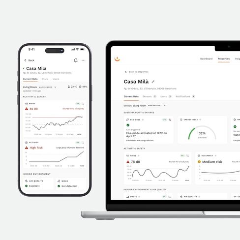 Noise Monitoring Device for Airbnb | Noise & Occupancy Sensor | Indoor Noise, Motion & Temperature Monitor | Privacy-Safe for Rentals, Offices & Homes in Saudi Arabia