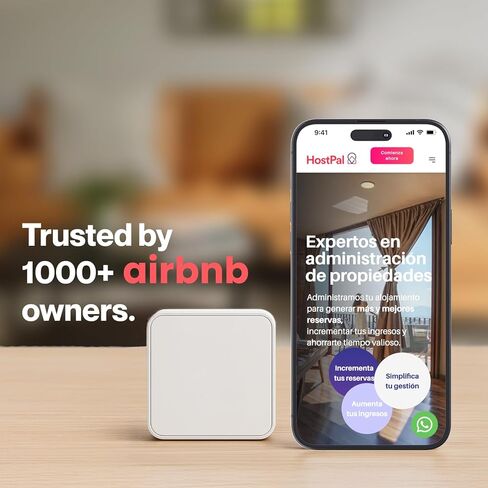 Noise Monitoring Device for Airbnb | Noise & Occupancy Sensor | Indoor Noise, Motion & Temperature Monitor | Privacy-Safe for Rentals, Offices & Homes in Saudi Arabia