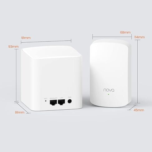 Tenda AX3000 WiFi 6 Mesh System Nova MX12 - Whole Home Covers up to 7000 sq.ft - Dual-Band Mesh Network for 160+ Devices - 1.7 GHz Quad-Core CPU - Replaces Wireless Router - 3-Pack(2025 New Version) in Kuwait